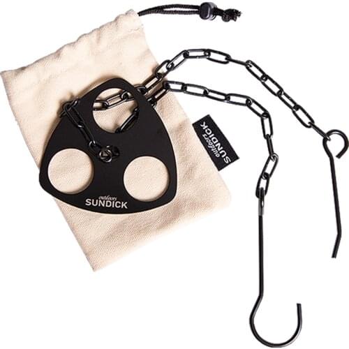 Portable Detachable Outdoor Barbecue Tripod Hanging Rack Stainless Steel Camping Campfire Grill Pot Hanger Stand Set