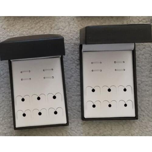 12pcs/lot Jewelry Box Tuxedo Button Cufflinks Stud Boxes for 8pcs Holder Cuff links Collar Studs Carrying Case Storage Wholesale