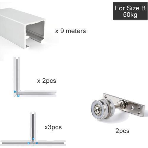 Custom link Folding door pulley, Sliding doors Hanging wheel for Active wall partition,silent ,High load-bearing