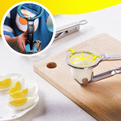 1 Pcs Handy Stainless Steel Egg Slicer Boiled Eggs Cutter Kitchen Gadgets Cooking Tools