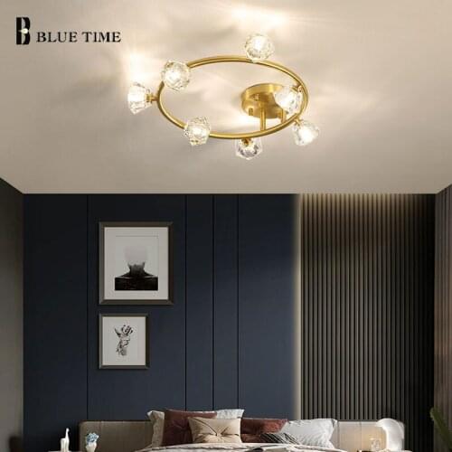 Modern LED Chandelier For Living Room Dining Room Bedroom Kitchen Crystal Ceiling Chandelier Home Indoor Lighting Fixtures