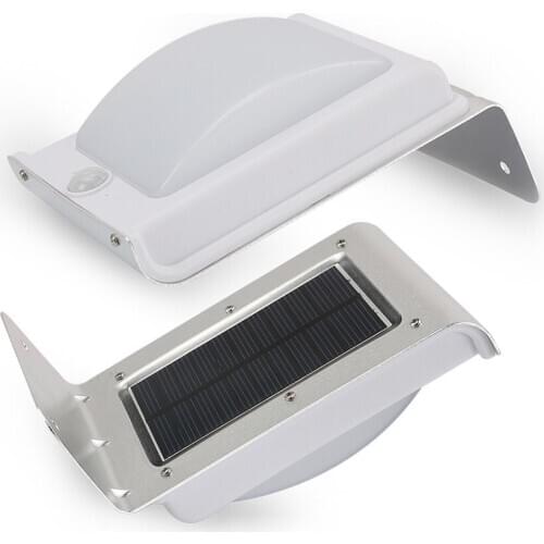 2pcs/lot Solar Powered Led Bulb 16 LED Motion Sensor Solar Light Outdoor Waterproof Wall Lamp for Garden Path Security Light