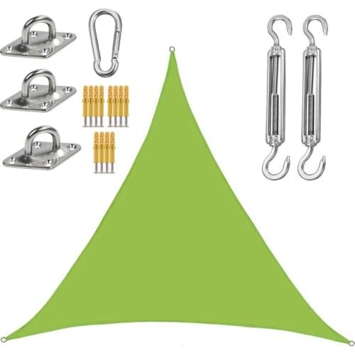 Outdoor Sail Canopy Sunshades 3 Meter Triangle Reasonable Garden Windproof Tear-resistant Patio Durable 3*3*3m Awning Sunscreen