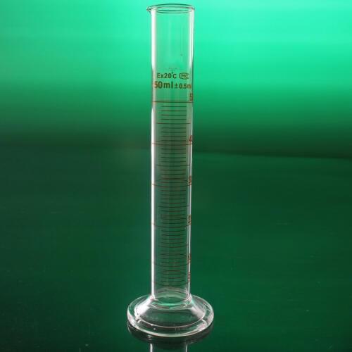 High quality Laboratory 50ml Measuring cylinder with Scale High borosilicate 3.3 Glass Measuring Cup Lab Supplies