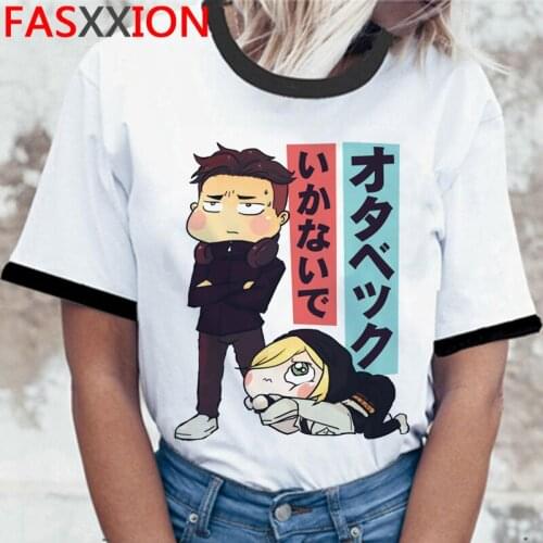 Yuri on Ice t-shirt t shirt male casual harajuku aesthetic ulzzang grunge t shirt graphic tees women