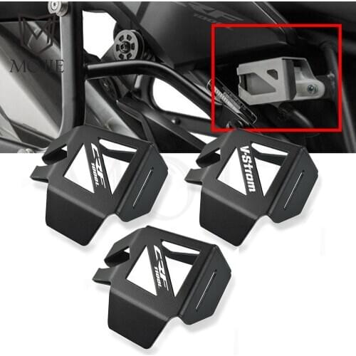 Motorcycle Rear Brake Pump Fluid Reservoir Guard Cover Protector For Honda CRF1000L CRF1100L Africa Twin V-STROM DL 1000 XT