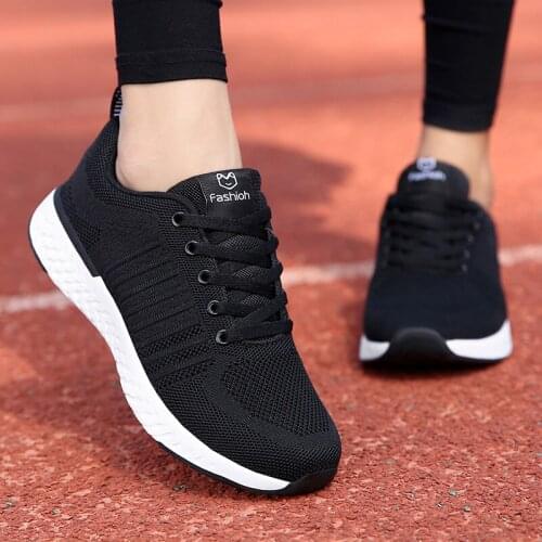 2021 Sneakers New Running Wave Shoes Women Outdoor Breathable Sneakers Vulcanized Shoes Ladies Shoe Soft Casual Womens Female