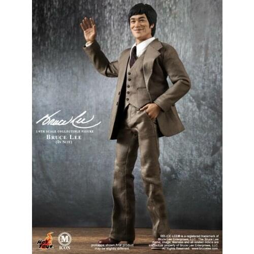 1/6 HT MIS11 Kungfu Smile Bruce Lee Suit Version 1/6 Action Figure for Fans Holiday Gift