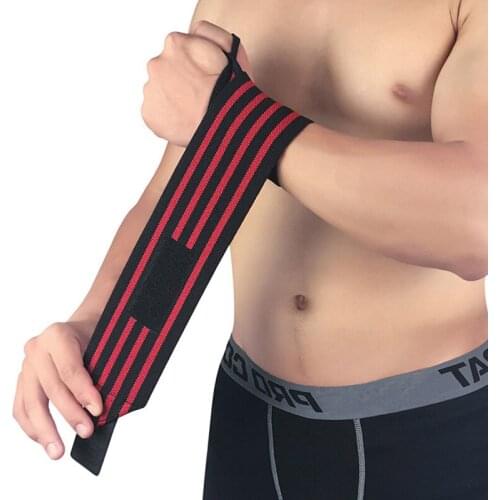 1pair Weight Lifting Wrist Brace Elastic Bandage Breathable Strap Powerlifting Hand Support Fitness Gym For Women and Men