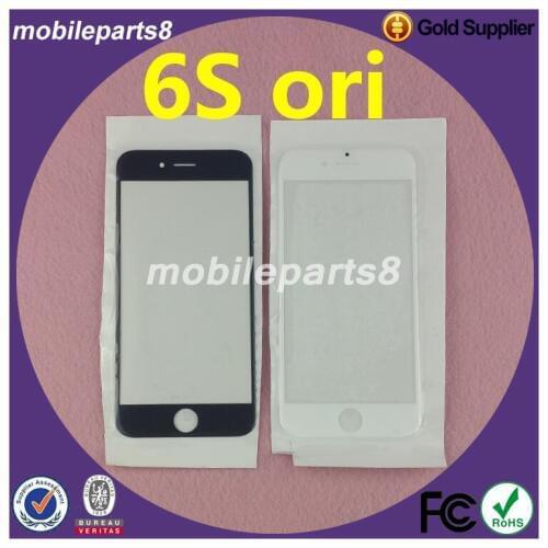 10pcs/lot Fress shipping fee touch screen glass (not digitizer)for iPhone 6S Front Screen Outer Glass Replacement ori