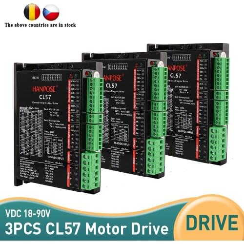 3PCS Free shipping 18-90VDC CL57 closed loop step servo driver for nema23 CNC controller driver hybrid 57 servo motor 3D printer