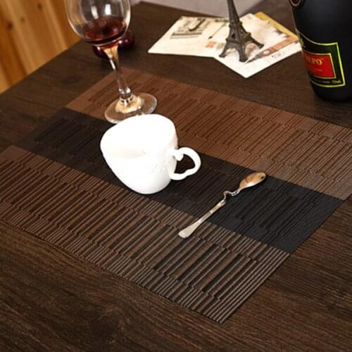 4 Pcs/lot Irregular weave Placemat fashion pvc dining table mat disc pads bowl pad coasters personality slip-resistant pad
