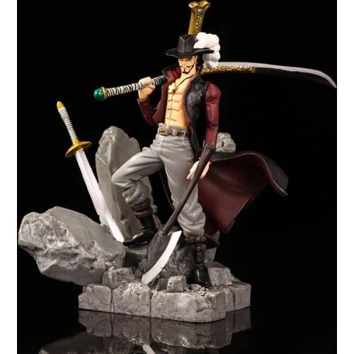 14CM Anime Hand-made Wang Xia Qiwu Sea Hawkeye Jorakl Mihawk Doll Toy Birthday Gift Collection Decoration for Youth