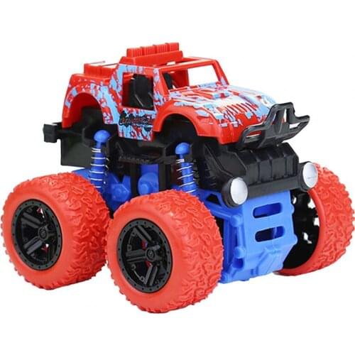 Stunt Car Creative 360-Degree Rotation Four-Wheel Drive Off-Road Vehicle Pullback Toy Kids Educational Toys for Children Gifts