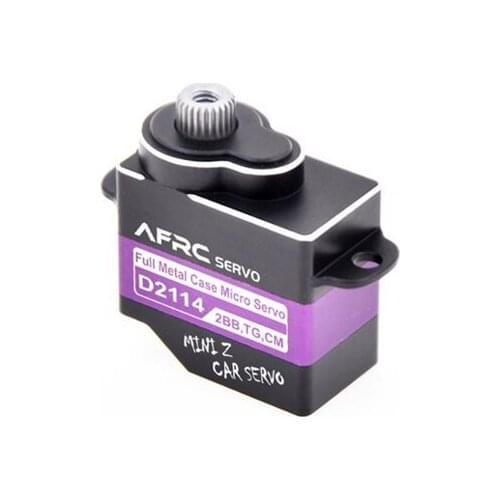 AFRC D2114TG Micro Steering gear All metal digital RC Servo for Indoor drift car mosquito car RC Drone