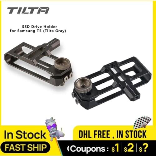 Tilta BMPCC 4k Cage Accessories TA-SSDH-T5-G Gray SSD Drive Holder for Sam sung T5