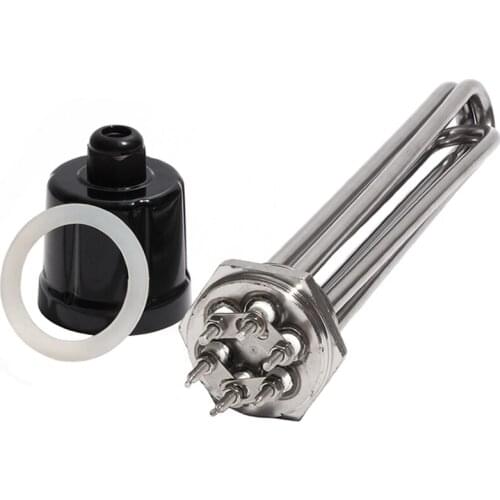 1 1/4" BSP/DN32/42mm 304 Stainless Steel Immersion Boiler Heater Electric Heating Element 3KW/4.5KW/6KW/9KW/12KW