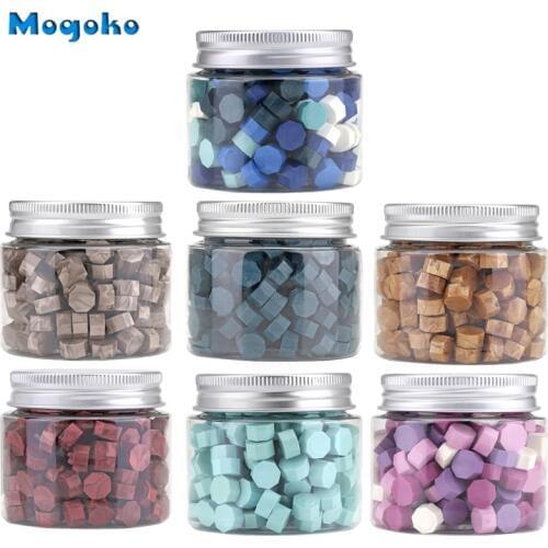Mogoko Approx 180pcs Sealing Wax Beads Stamp Sealing Wax Seal Vintage Wax Seal Stamp Bead For Stamp Envelope Cards Decoration