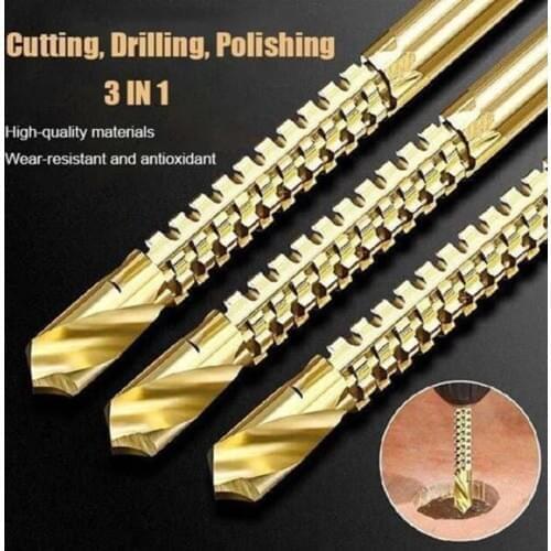 6pcs/set Cobalt Drill Bit Set Spiral Screw Metric Composite Tap Drill Bit Tap Twist drill bit set multi-function metal specia