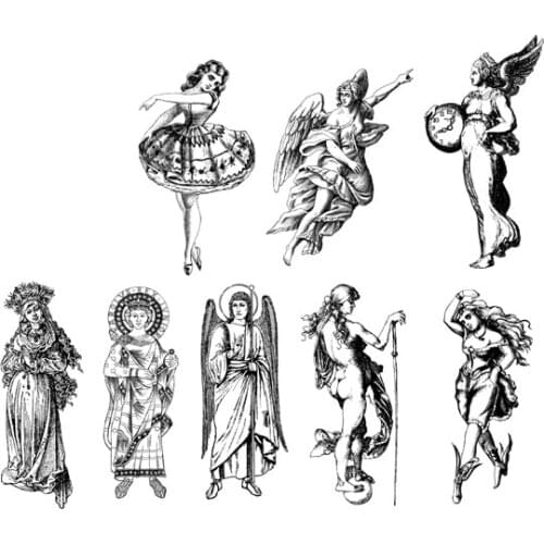 Angel Transparent Clear Silicone Stamp/Seal for DIY scrapbook/photo album Decorative clear stamp sheets ST0856