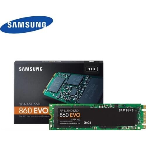 SAMSUNG 860 EVO M.2 500GB 250GB Internal Solid State Drive M.2 2280 SATA 6GB/S SATA 1TB 2TB SSD High Speed For Desktop Laptop PC