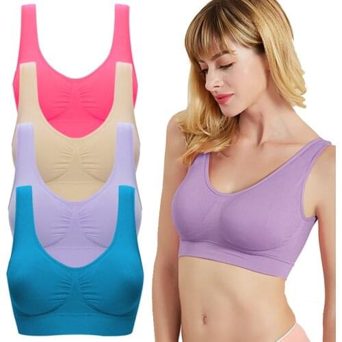 Sports Bra Fitness Top Seamless Yoga Bra Crop Top Women Sport Bra Gym Workout Top Double-layer Thin Sports Bra Leisure Bra