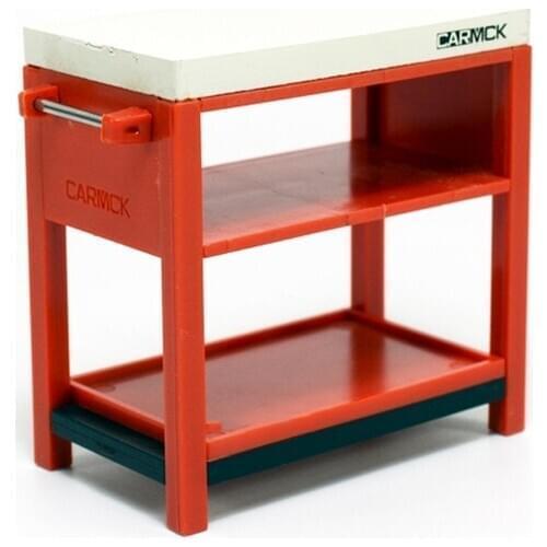 Storage Table Car Model Repair Scene 1/18 Table Decoration Workbench Tool Cabinet Toolbox For Vehicle Model Accessories Display