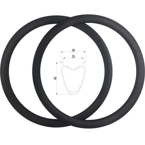 Symmetrical road rim (25 width and 30 profile) 16H internal, 20H external v break brake and 2 pairs 35*25 and 1 pair 35*25