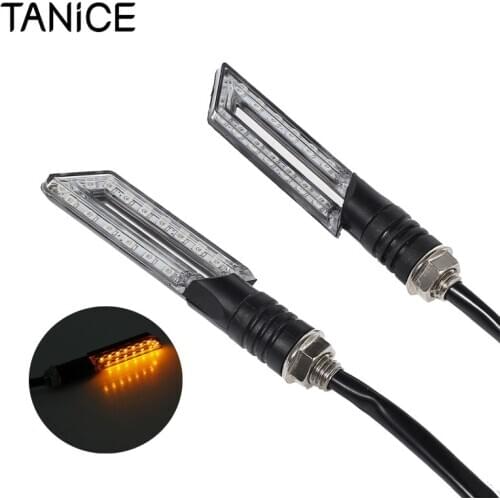 TANiCE 4Pcs 12V 15LED Universal Motorcycle Turn Signal Light Amber Tail Light Lamp New Turn Signal Indicators For Motorcycle
