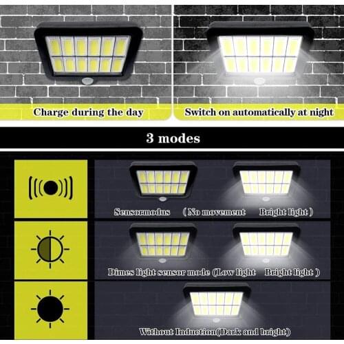 Solar LED Light Outdoor Wall Light Garden Decoration Lighting Waterproof PIR Motion Sensor Courtyard Street Lamp, светильник