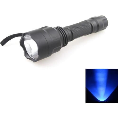 C8 365nm UV Torch Inspection Detection Ultra Violet Flashlight SEOUL 5W 365nm Blacklight for Pets Stain Detector (1x18650)