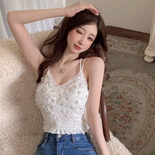 2021 Summer Bottoming Shirt Crop Top Square Collar Off-Shoulder Lace Chest Wrap Camisole Womens Solid Color Strapless Top