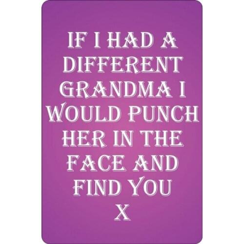 Tin Sign If I Had A Different Grandma Coffee Bar Decoration Home Decor