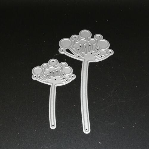 2pcs Metal Dandelion Cutting Dies Stencils for DIY Scrapbooking photo album Decorative Embossing DIY Paper Cards