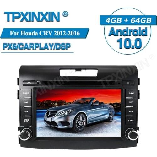 4+64G For Honda CRV 2012-2016 Android Radio Car Multimedia Player GPS Navigation Audio Stereo Screen DVD Head Unit Tape Recorder