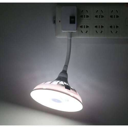 AC 110V 220V AU Plug Room Fans Light Bulb 12W Air Cooling Fan with LED Lamp Home office Air Conditional Electric Fans