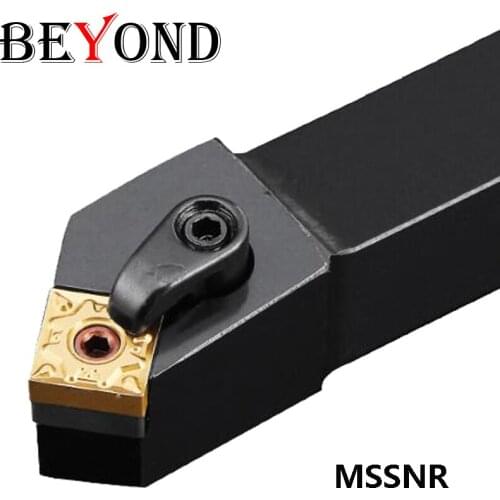 BEYOND MSSNR1616H12 MSSNR Lathe Tools MSSNR2525M12 External Turning Tool Holder MSSNR1616H09 for Carbide Inserts SNMG120408 CNC