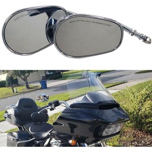 Motorcycle Side Mirror 8MM Reversing Mirror for Road King Touring XL1200L XL883 XL883L Sportster Softail