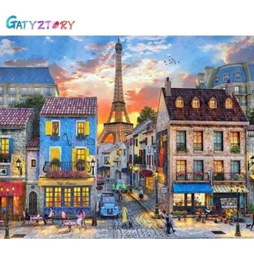 GATYZTORY 5d Diamond Painting Full Drill Cartoon House New Arrival Diamond Embroidery Decorations For Home DIY Needlework Kits