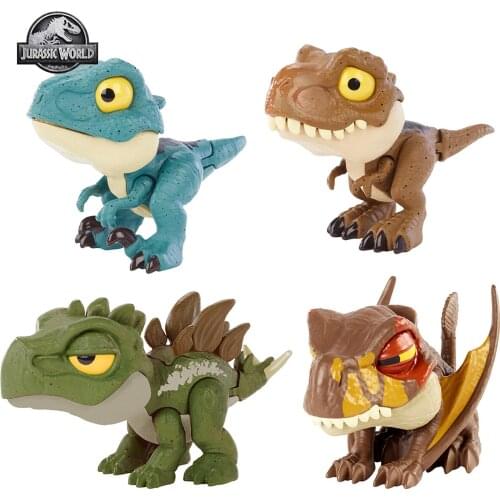 Jurassic World Fingertip Dinosaur Mini Collection Small Dinosaur Joint Movable Tyrannosaurus Rex Simulation Childrens Toy GXW58
