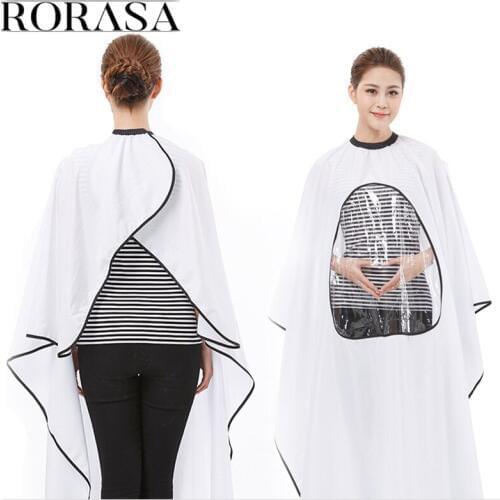 4 colors Hairdressing Cloth Cape Gown Transparent New Waterproof Display Window Haircut Barbers Covers Wrap Pro Styling Tools