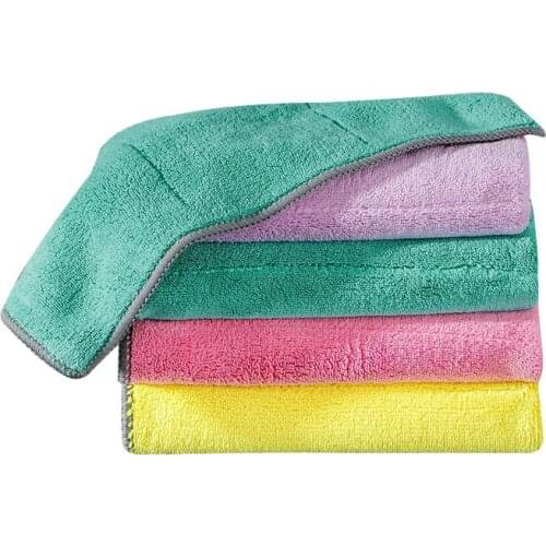 Does Not Shed Hair Oil Free Water Absorption Household Kitchen Tableware Cleaning Cloth