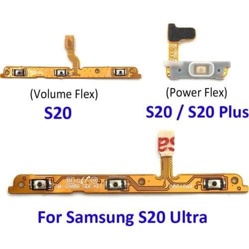 New Power on off volume Side Button For Samsung Galaxy S20 / S20 Plus / S20 Ultra Side Key Flex Ribbon Cable