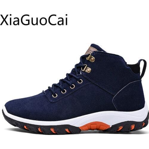 Winter Newest Mens Snow Boots Plus Velvet Casual Tide Mens Warm Cotton Winter Boots Outdoor Winter Boots