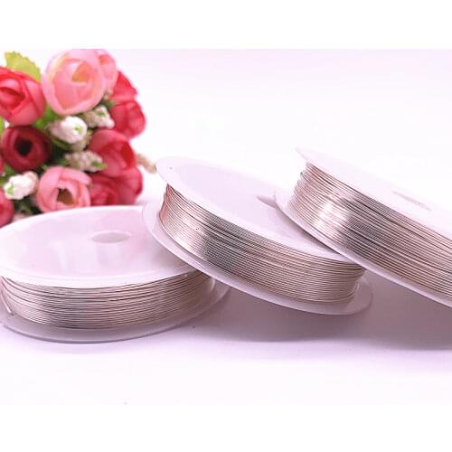 Wholesale Color Protection Copper Wire 0.3/0.4/0.5/0.6/0.8/1.0mm Silver Color for Jewelry Metal Wire Coil Handiwork