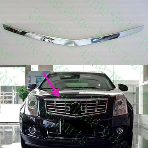 For Cadillac SRX 2010-2015 Car Front Cover Electroplate Chrome Frame Trim 1pcs