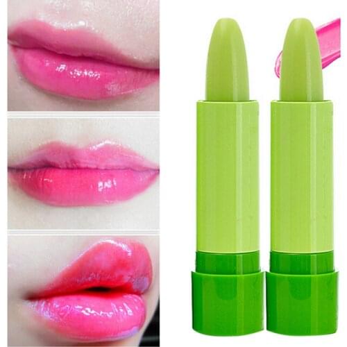 Magic Temperature Change Color Lipstick Moisture Green to Pink Lip Balm
