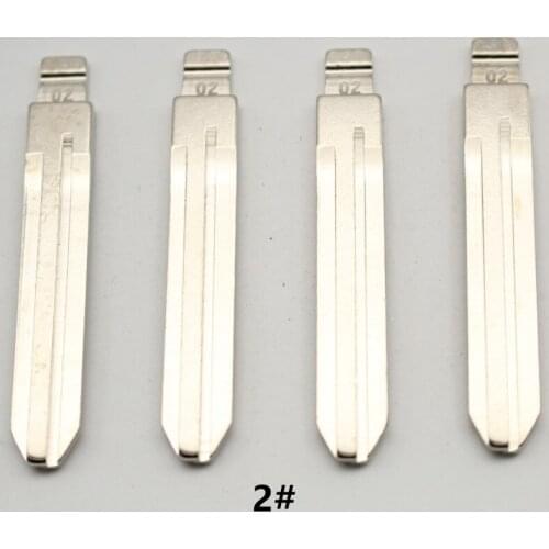 XIEAILI OEM 30Pcs 02# Metal Uncut Flip KD Remote Key Blade For Toyota Camry/Reiz/Corolla/RAV4/Highlander Mid Slot K283