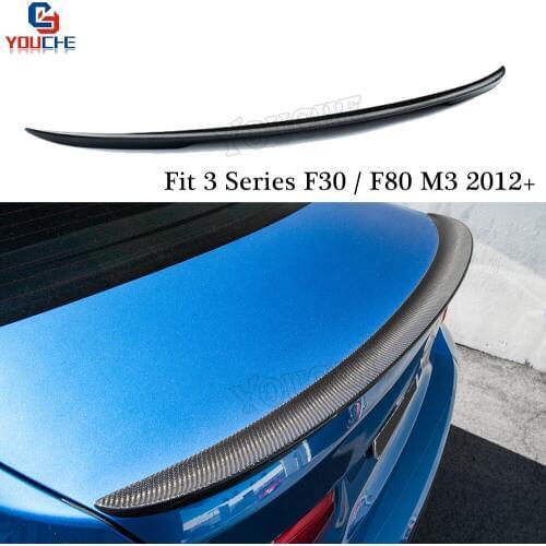 Rear Spoiler F30 M-performance Style Carbon Fiber Wing For BMW M3 F80 3 Series Sedan 2012 + 316i 318i 320i 328i 330i 335i 340i