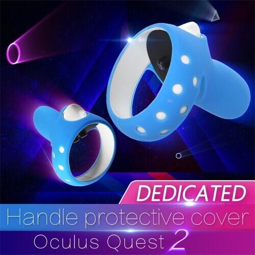 Willkey VR Accessories Protective Cover For Oculus Quest 2 VR Touch Controller Silicone Cover Skin Handle Grip For Oculus Quest2
